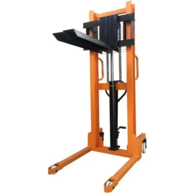 Empilhadeira hidráulica elétrica manual, Empilhador de elevação, Pequeno caminhão de carga e descarga, Cilindro, Carro de elevação, 1 Ton