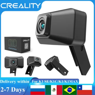 Creality-K1 Câmera HD AI para impressoras 3D, suporte a visualização em tempo real, lapso de tempo, filmagem, K1C, K1, K1 Max