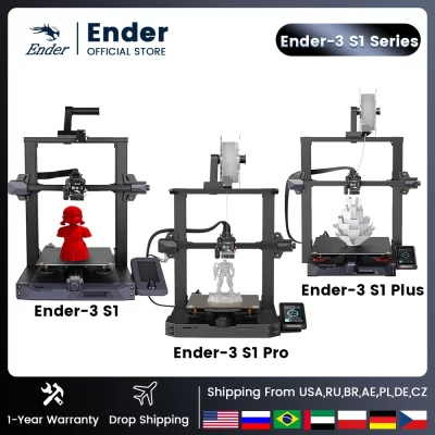 Impressora 3D Creality-Ender-3 S1, Ender-3 S1 Pro, Ender-3 S1 Plus, Placa-mãe silenciosa, CR Touch, Nivelamento Automático da Cama