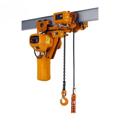 Talha de corrente elétrica monofásica para armazém, guindaste de pilar, 220V, 380V, 1ton, 2ton, 3ton, armazém