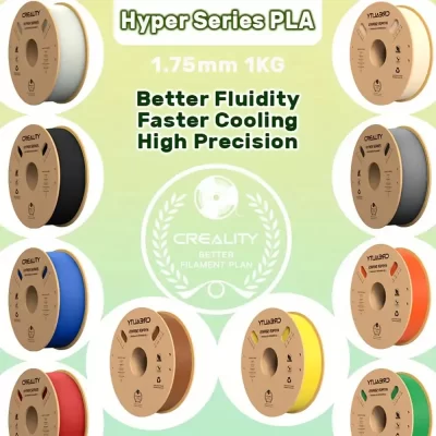 Creality-Filamento de Alto Fluxo para Impressoras FDM, Série Hyper PLA, K1, Filamento para Ender 5 S1, Ankermake M5, Bambu P1P, 1kg