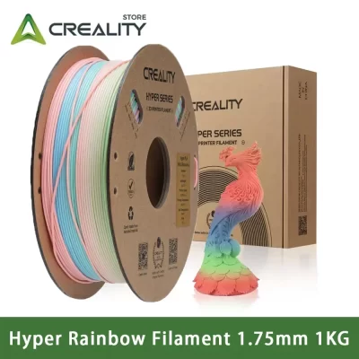 Creality hyper pla filamento arco-íris 1.75mm 1kg de alta velocidade para k1 max impressora 3d filamento pla resfriamento mais rápido melhor fluidez