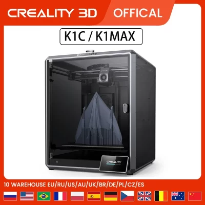 Creality impressora 3d k1c impressora 3d k1max impressora 3d 600 mm/s impressão de alta velocidade super detecção ai lado 32mm3/s grande
