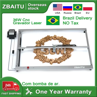 ZBAITU-Gravador a Laser, Cabeça Laser, Bomba de Ar, CNC Comercial, Máquina DIY, Aplicação, WiFi, Alta Potência, 130W, 160W, 20W, 30W, 80x60cm