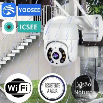 Câmera Dome De Alta Velocidade A8, Imagem Infravermelha Full HD, Gravador De Vídeo, Zoom 4x Icsee