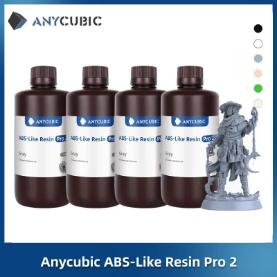 ANYCUBIC-ABS-Like Pro 2 Resina 3D Material de Impressão, cura UV rápida, LCD, SLA, 405nm, alta precisão