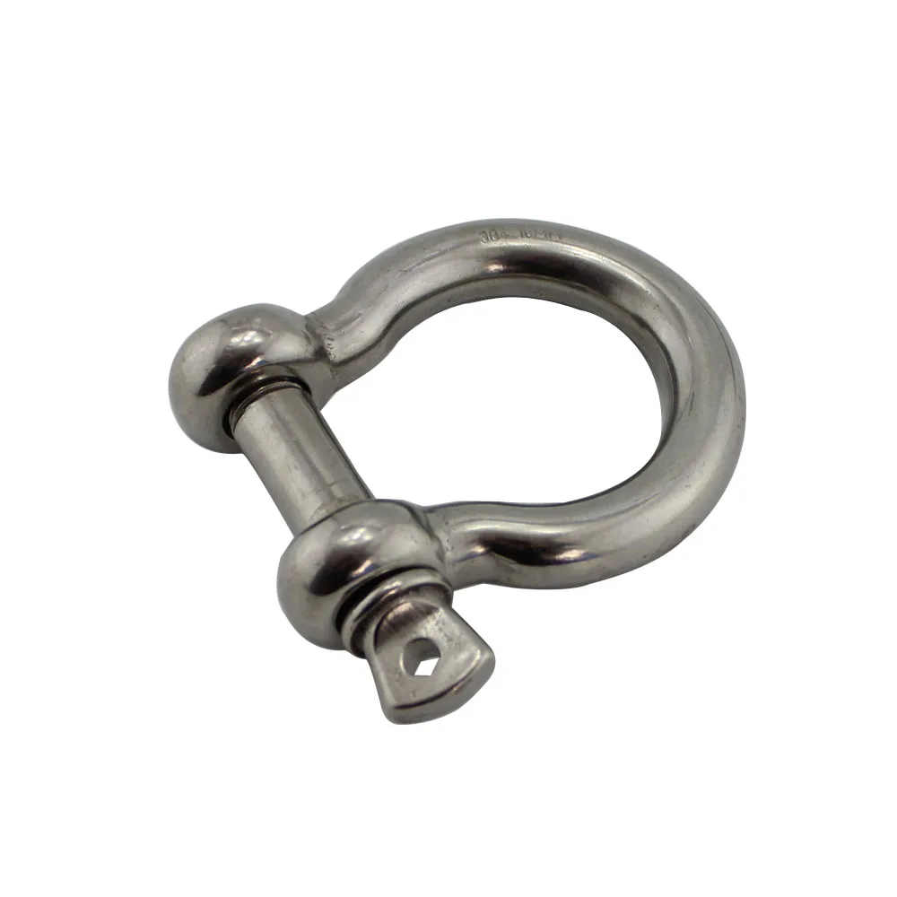 304 aço inoxidável Segurança Parafuso Tipo, Anchor Manilha, Mini, grande aparelhamento Hardware, Corda Barco, 4mm, 5mm, 6mm, 8mm, 10mm, 1Pc