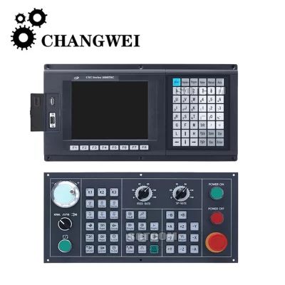 Szgh-2 eixo torno cnc controlador Szgh-cnc1000tdc novo inglês painel de controle plc e funções macro para cnc centro torneamento