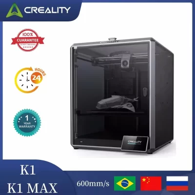 CRIALIDADE K1/K1 MAX Speedy 3D Printer 600 mm/S Impressão de alta velocidade Super Sensing Versátil AI LIDAR Dual-Gear Extrusora Direta Esperava chegar em 10 de outubro, disponível para reserva