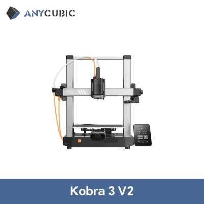 Anycubic kobra 3 v2 combo versão ae impressora 3d tamanho grande nivelamento automático fdm desktop de alta velocidade multi cor impressora 3d