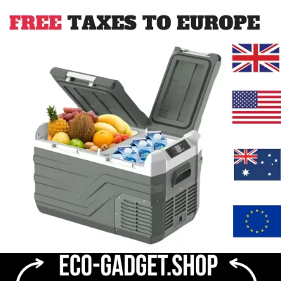 Alpicool-Geladeira Carro Portátil, Geladeira Freezer, Zona Dupla com Roda e Punho, Camping e Piquenique, 12 Volts, 25L, 40L