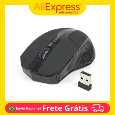 Mouse Sem Fio Para Notebook Pc Gamer Usb Optico G10 Escritório Desktop Sitemas Windows Computador Jogos Multimídia