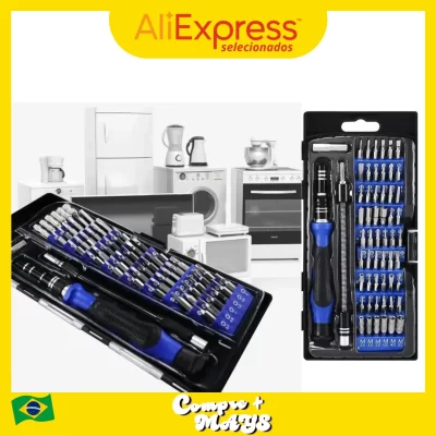 Kit de Reparo Multifuncional 60 em 1 Ferramenta Portátil Magnésio Manutenção Celular Notebook Computador Precisão Profissional
