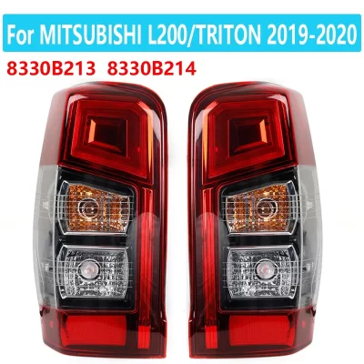 Luz traseira esquerda e direita para Mitsubishi L200 Triton 2019-2020, freio traseiro lateral, lâmpada de parada reversa, acessórios para carro, lâmpada traseira