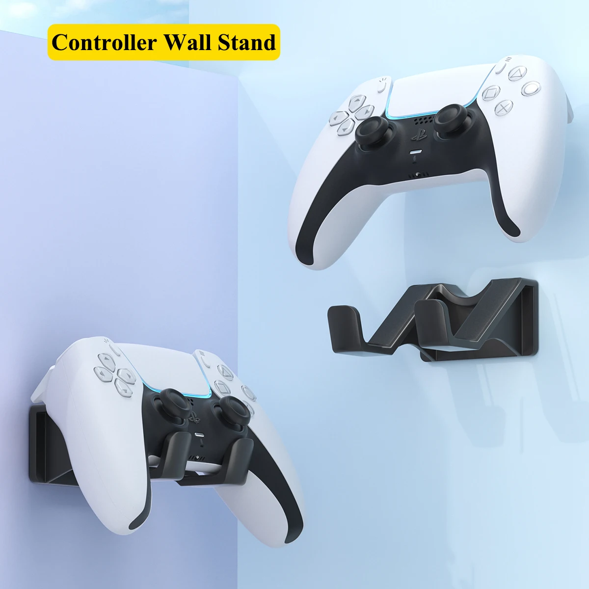 Game Controller Holder, Suporte para Xbox, PS5, PS4, Switch Drill ou sem perfuração, montagem na parede, Gamepad Stand, entrega rápida