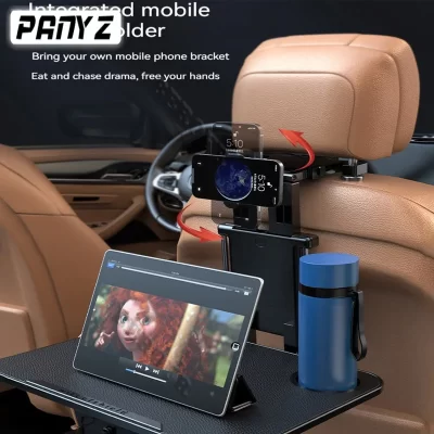 Carro Montado Traseiro Pequeno Assento Comer Mesa com Drink Cup Groove, Viagem Assento Mesa para BMW Série 3 F30 F34