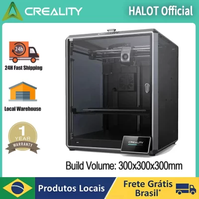 Creality k1 max/k1c impressora 3d 600mm/s velocidade de impressão quadro estável câmara fechada ventilador duplo extrusora de acionamento direto impressora 3d