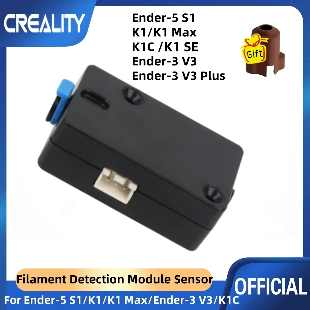 Kit de sensor de filamento Creality Ender-5 S1, kit detector de saída de filamento de impressora 3D para Ender-5 S1, K1, K1 Max, impressoras 3D