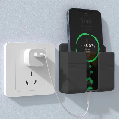 Punch Free Wall Mounted Storage Box, Organizador de controle remoto, Rack de armazenamento, casa, escritório, plugue do telefone móvel, suporte de carregamento