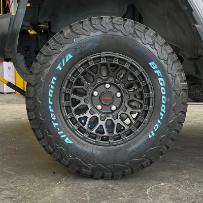 Lantsun-M107 Alumínio Alloy Wheel Hub, cor preta fosco, 17 "Wheel Hub para Off Road Wheel Boss