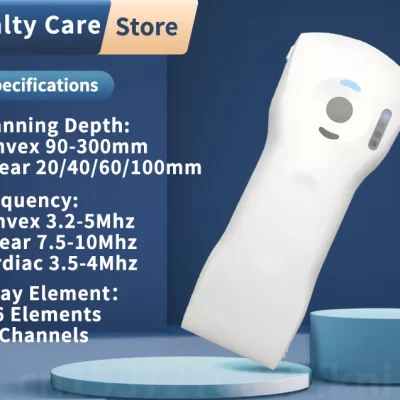 Aparelho de ultrassom sem fio 3 em 1 Doppler colorido USB e WiFi com suporte para Andriod iOS Windows