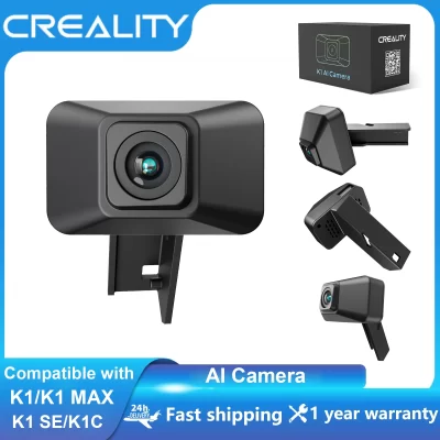 Creality K1/K1 MAX AI Controle de câmera Assistente inteligente Visualização em tempo real e filmagem de lapso de tempo para impressoras 3D K1C/K1 SE