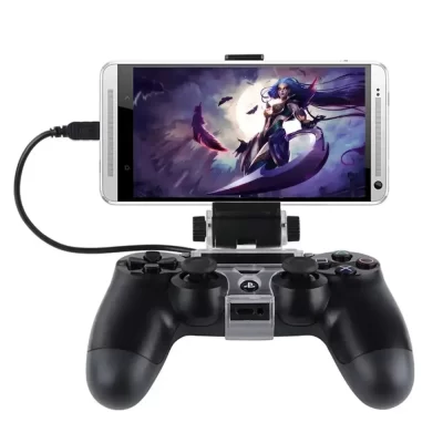 Suporte do controlador de jogo braçadeira suporte de montagem do clipe do telefone inteligente para playstation ps4 controlador titular joystick montagem