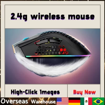 Rato sem fio rgb luz favo de mel mouse para jogos recarregável usb desktop computadores aoouse portátil bonito presente 2.4g ratos gamer