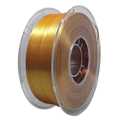 Filamento de impressora 3d de seda pla, cores triplas, ouro, prata, cobre, 1.75mm, 1kg /2,2lbs, 3 em 1, cores, materiais de impressão 3d