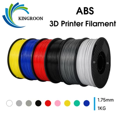 Filamento de plástico ABS para impressora 3D, materiais de consumo, dureza, caneta 3D, 1,75mm, 1kg, 2,2 lb