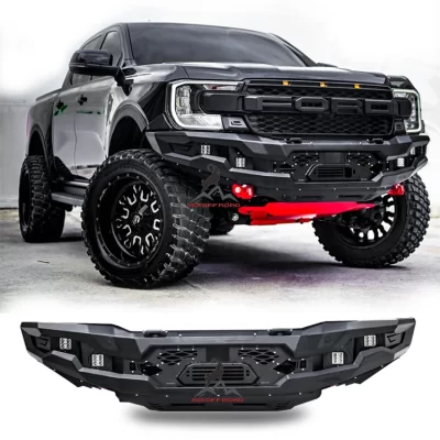 Acessórios off road 4x4 com manilha barra de touro Combinação de para-choque traseiro dianteiro de aço -FORD RANGER T9 202