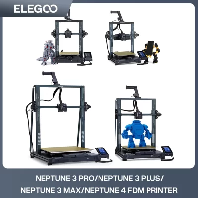 ELEGOO FDM Impressora 3D Neptune Series Neptune 3 Pro Neptune 4 Pro Neptune 4 Plus Neptune 4 Max com nivelamento automático