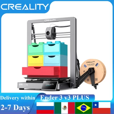 Creality Ender 3 V3 Plus Impressora 3D Core XZ Sistema de movimento Extrusora direta Filamento de carga automática Nivelamento automático Área 300x300x300mm