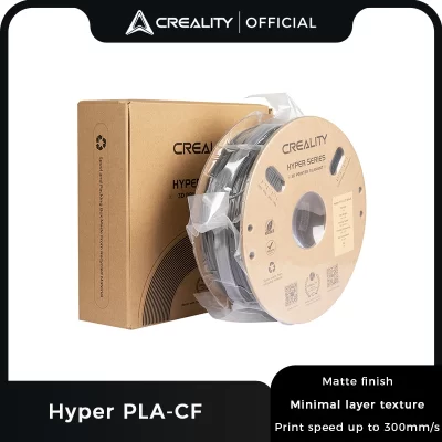 Creality-3D Filamento de Impressora Acabamento Fosco, Materiais de Impressão, Hyper PLA-CF, K1C, K1 Max, 1,75mm, 1kg, Velocidade de Impressão até 300m, s