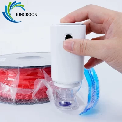 KINGROON Sacos De Armazenamento De Vácuo Reutilizável, 3D Filamento Impressora, Bomba De Vácuo Elétrica, USB Recarregável, Material De Impressão Selador