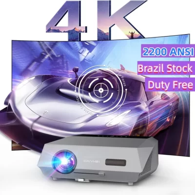 Projetor 4k com foco automático para filmes 5g wifi 6 nativo 1080p full hd android tv home theater 16000lm luz do dia hdr projetores de vídeo