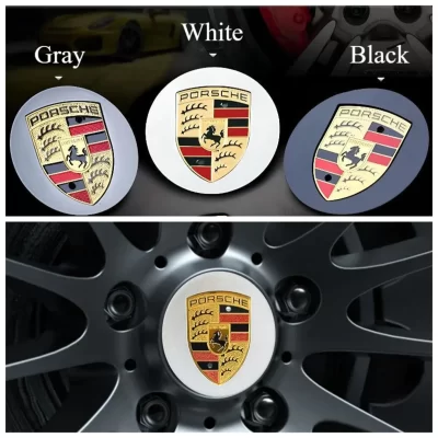 2025 novo centro da roda tampa logotipo hub capa emblema emblema para porsche boxster cayenne panamera macan cayman 911 918 996 917 991