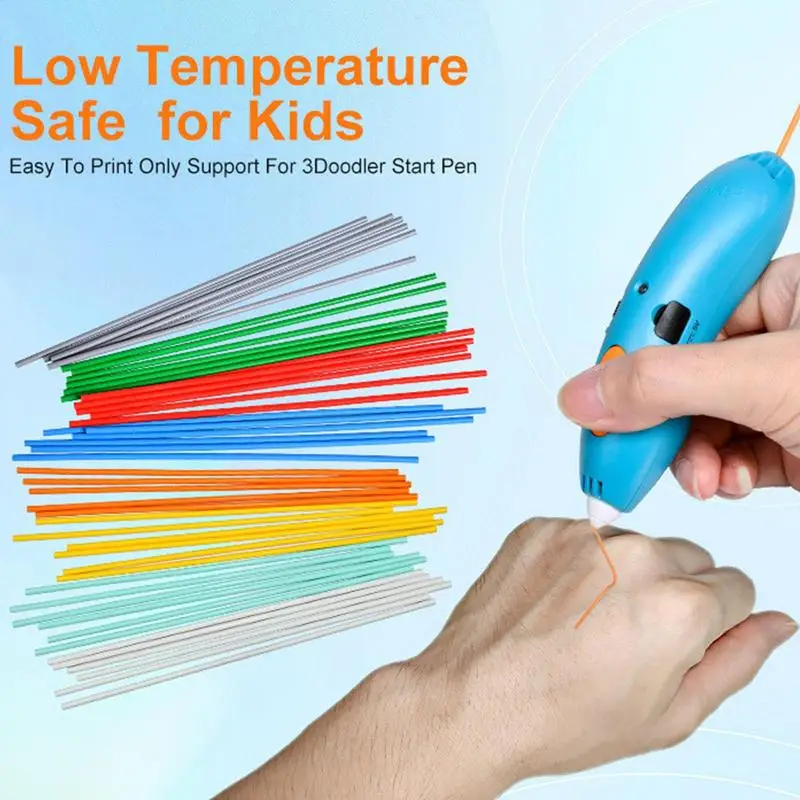 22 cores 110 pçs recargas de filamento de caneta 3d 2.5mm filamento de impressão 3d acessórios de caneta 3d desenho caneta recarga pacote de filamento - Image 3