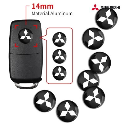 Remoto carro chave adesivos, logotipo do emblema, acessórios, bens para Mitsubishi ASX, Lancer, L200, Pajero, esporte, Attrage, Mirage, Eclipse, Novo