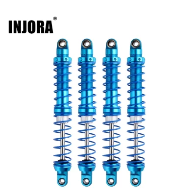 Injora amortecedores de metal 80 90 100 110 120mm amortecedor de óleo para 1/10 rc carro caminhão rastreador axial scx10 trx4 redcat gen8