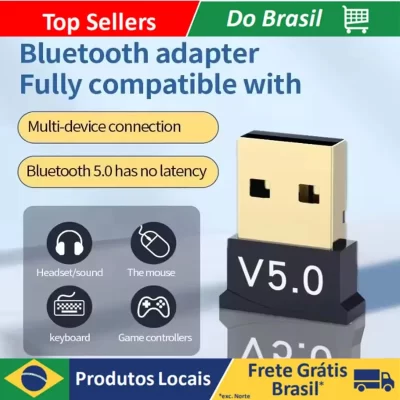 Receptor sem fio Bluetooth 5.0, transmissor USB, computador doméstico e adaptador Desktop