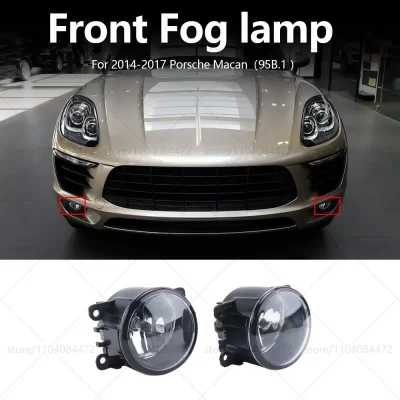 Para 2014-2017 Porsche Macan (95B.1) lâmpada de neblina de barra dianteira de carro OEM 95563116300