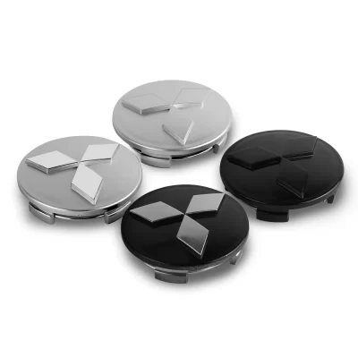 4 pçs 60mm centro da roda do carro hub tampa aro capa emblema adesivos para mitsubishi pajero v73 l200 colt evolução mirage grandis evo
