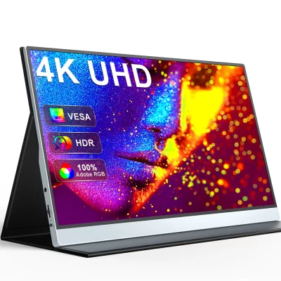 UPERFECT-Monitor LCD portátil, 4K, 15.6 ", UHD, USB, Tipo C, Tela IPS para computador, laptop, Xbox, PS4, 5 Switch, Monitor de jogos
