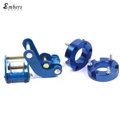 Embers Toyota Hilux Revo Kit de elevação dianteira e traseira, máquina, grilhão duplo, manilha Comfort G, Blue Rack, 1 ", 2", 1 par