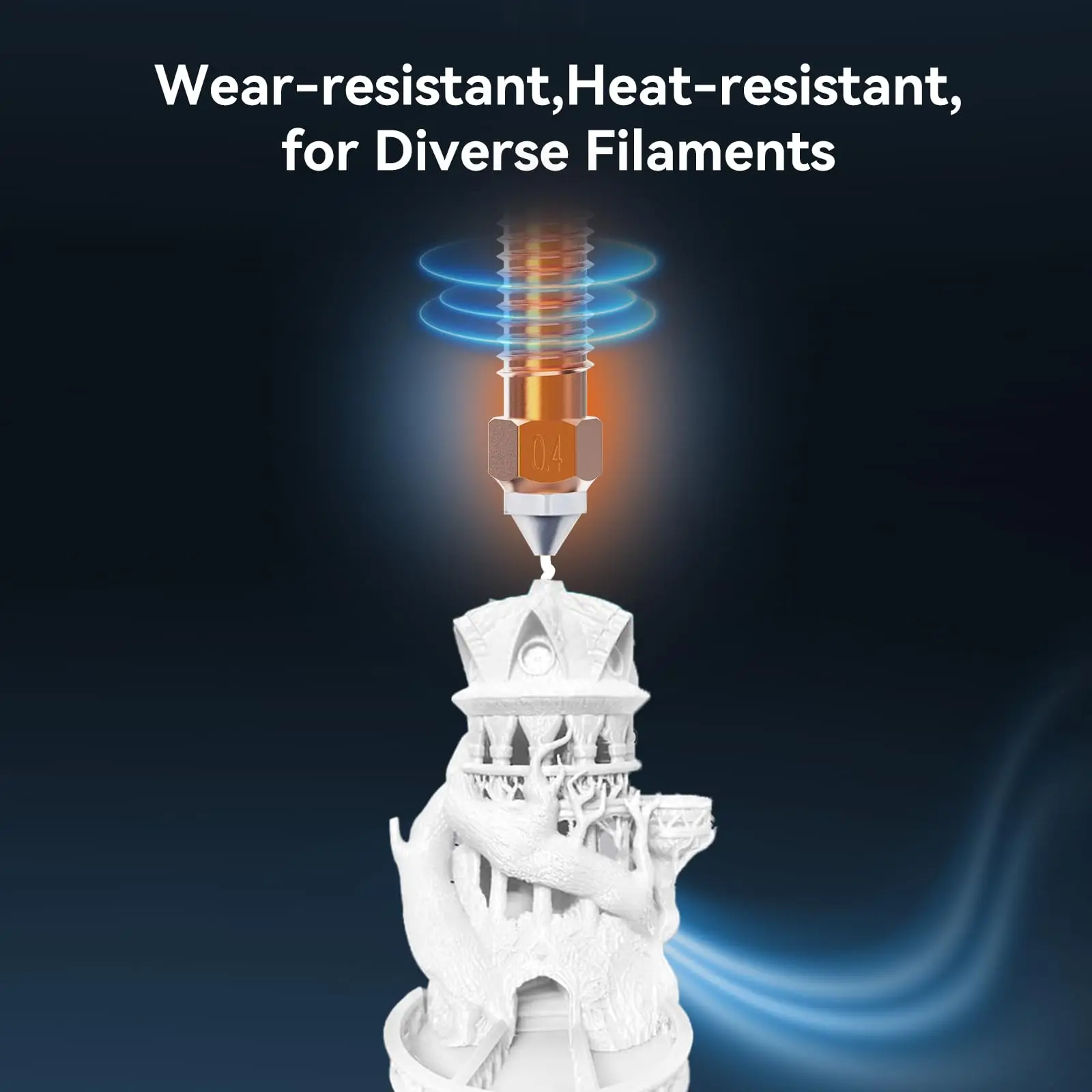 Creality Unicorn Kit de troca rápida de bocais, instalação rápida, impressão de alto fluxo, material atualizado, K1 Max, K1C, Ender-3, V3 - Image 5