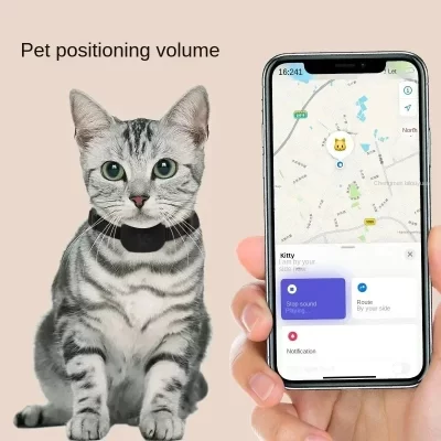 Mini rastreador gps bluetooth para cães de estimação, coleira de alerta de movimento, rastreador anti-perda para gatos e filhotes, localizador global remoto