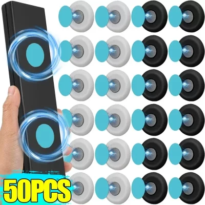Forte fixado na parede Suspensão ganchos magnéticos, ímã anti-perdido, controle remoto, casa geladeira, armazenamento Rack, 50 pcs, 2pcs