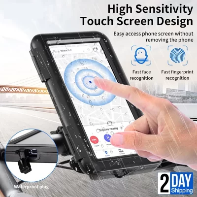 Selens-IP66 suporte do telefone à prova d'água para bicicleta, tripé para moto, caso de montagem, ao ar livre, equitação, instalação, 360 °