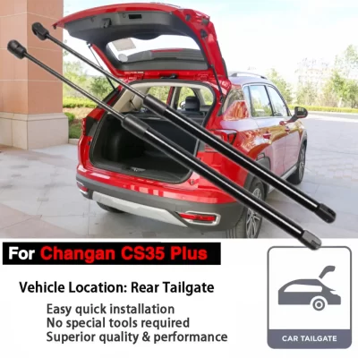 Amortecedor a gás Back Door Stay Springs para Changan CS35 Plus 2018-2023, Suportes de elevação do tronco, Suportes de gás, Porta traseira, Amortecedores